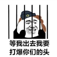 被关在监狱的熊猫头：等我出去我要打爆你们的头