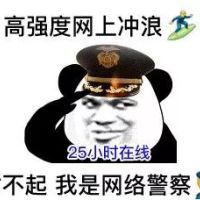 熊猫头：对不起，我是网络警察，25小时在线