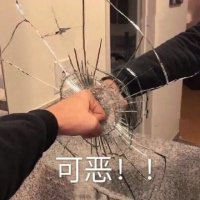 手砸镜子：可恶啊！