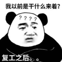 复工后的熊猫头满脸问号❓疑问：我以前是干什么来着