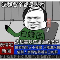 白嫖怪：这个群各个都是人才，我超喜欢这里面的感觉