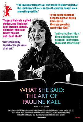 她之言：宝琳·凯尔的艺术 What She Said: The Art of Pauline Kael (2018) - 毒蛇电影